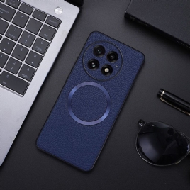 Deksel Oneplus 13 Teksturert Kunstskinn-kompatibel Magsafe Beskyttelse Deksel