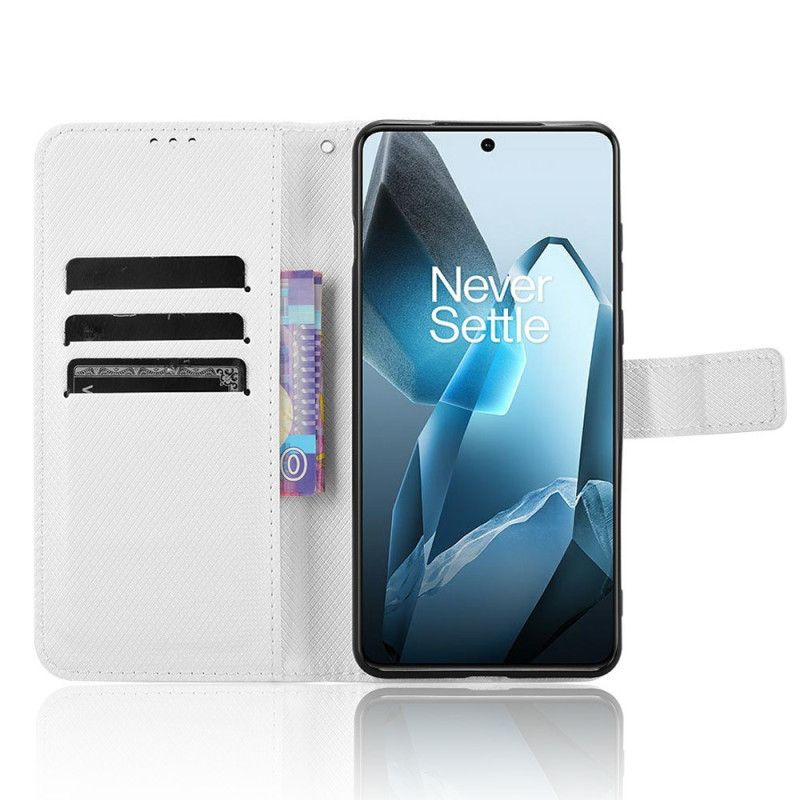 Folio Deksel Oneplus 13 Diamanttekstur