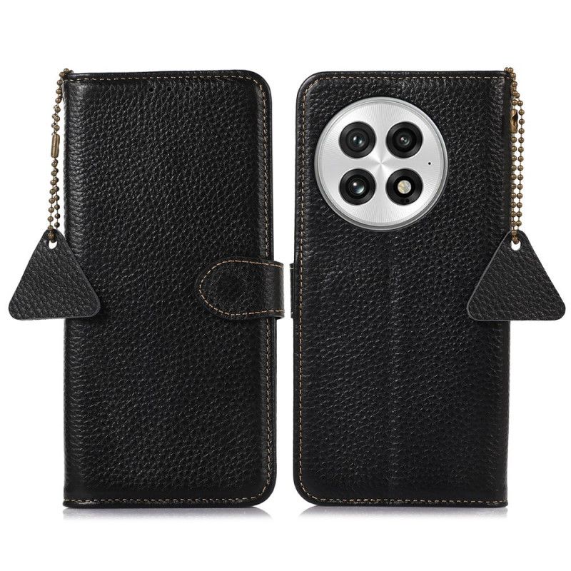 Folio Deksel Oneplus 13 Rfid-blokkering I Ekte Skinn Beskyttelse Deksel