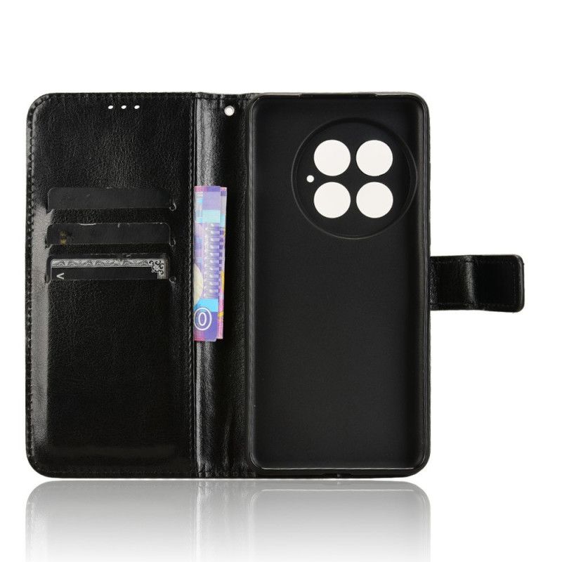 Lærdeksel Folio Deksel Oneplus 13 Mobildeksel Prangende Kunstskinn