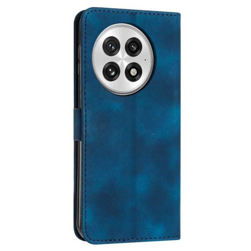 Lærdeksel Folio Deksel Oneplus 13 Mobildeksel Striper Med Semsket Skinneffekt