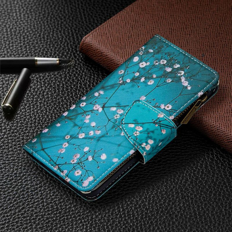 Folio Deksel Til Oppo Find X2 Neo Lomme Med Glidelås I Tre
