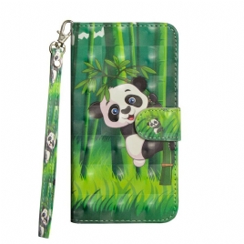 Lærdeksel Til Samsung Galaxy Note 20 Ultra Panda Og Bambus