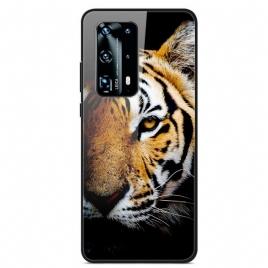 Deksel Til Huawei P40 Realistisk Tigerherdet Glass