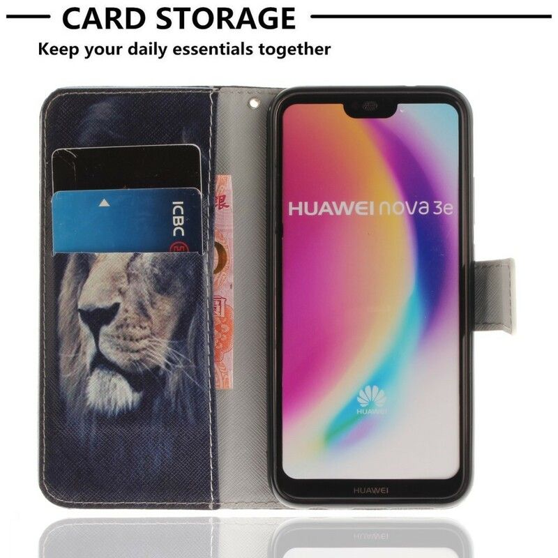 Folio Deksel Til Huawei P20 Lite Drømmeløve