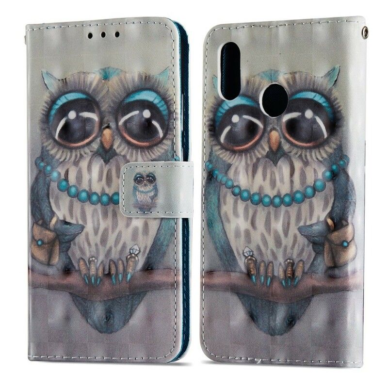 Folio Deksel Til Huawei P20 Lite Miss Owl 3d