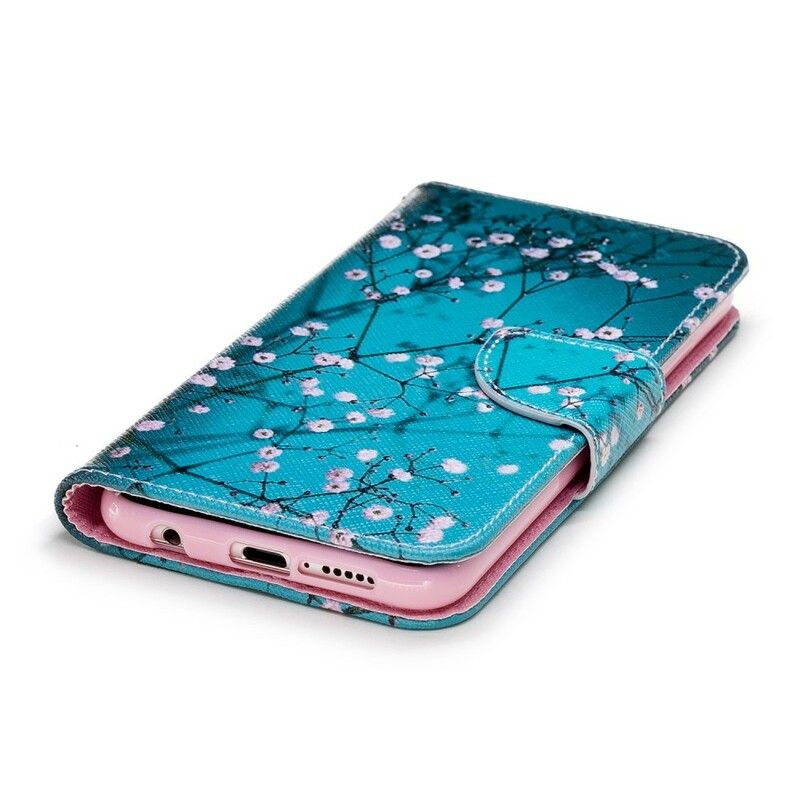 Lærdeksel Til Huawei P20 Lite Blomstrende Tre