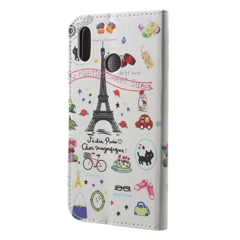 Lærdeksel Til Huawei P20 Lite Jeg Elsker Paris