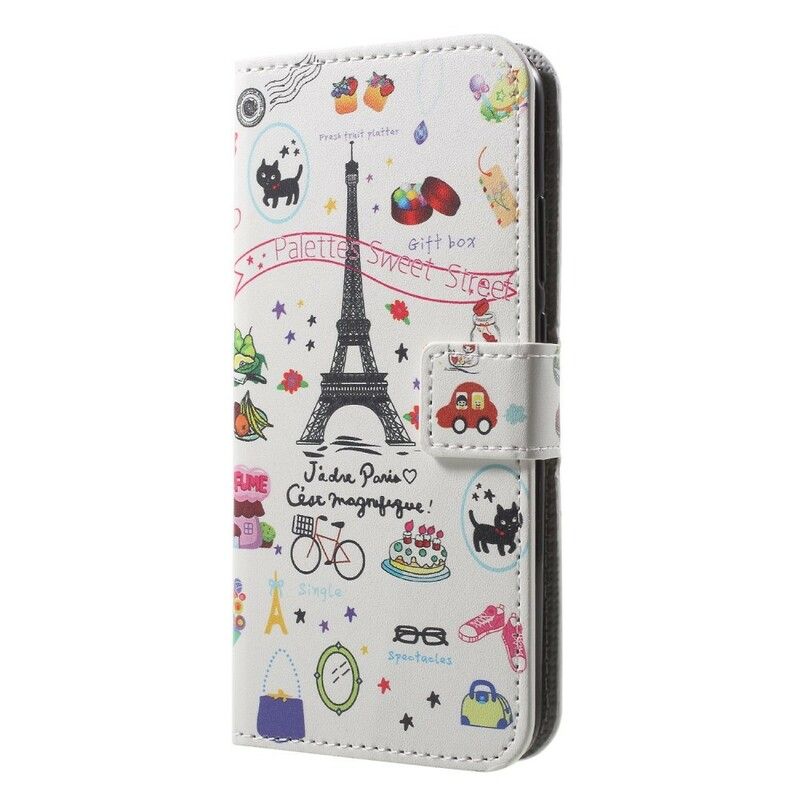 Lærdeksel Til Huawei P20 Lite Jeg Elsker Paris