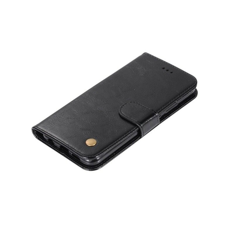 Lærdeksel Til Huawei P20 Lite Med Kjede Vintage Lærreim