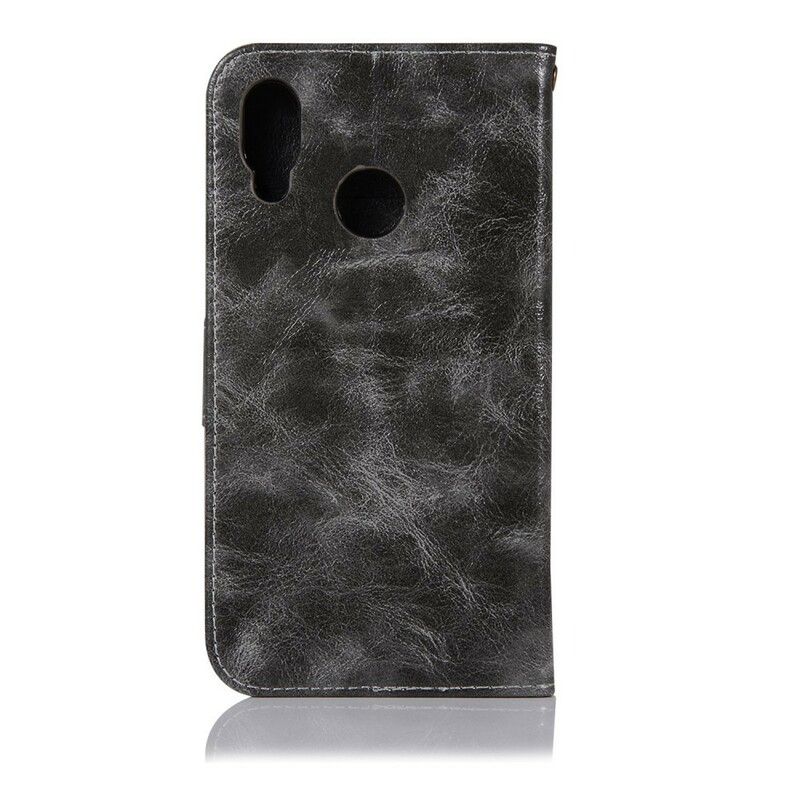 Lærdeksel Til Huawei P20 Lite Med Kjede Vintage Lærreim
