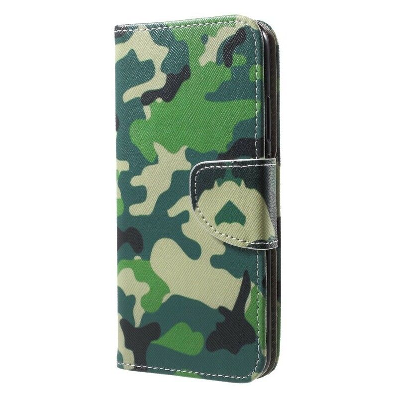 Lærdeksel Til Huawei P20 Lite Militær Kamuflasje
