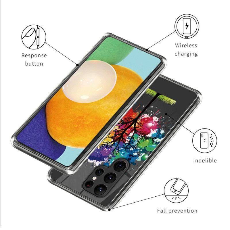 Deksel Samsung Galaxy S24 Ultra 5g Fargerikt Tre