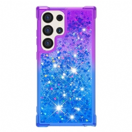 Deksel Samsung Galaxy S24 Ultra 5g Flytende Glitter