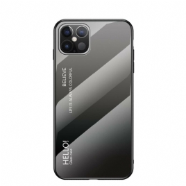 Deksel Til iPhone 12 Pro Max Hei Herdet Glass