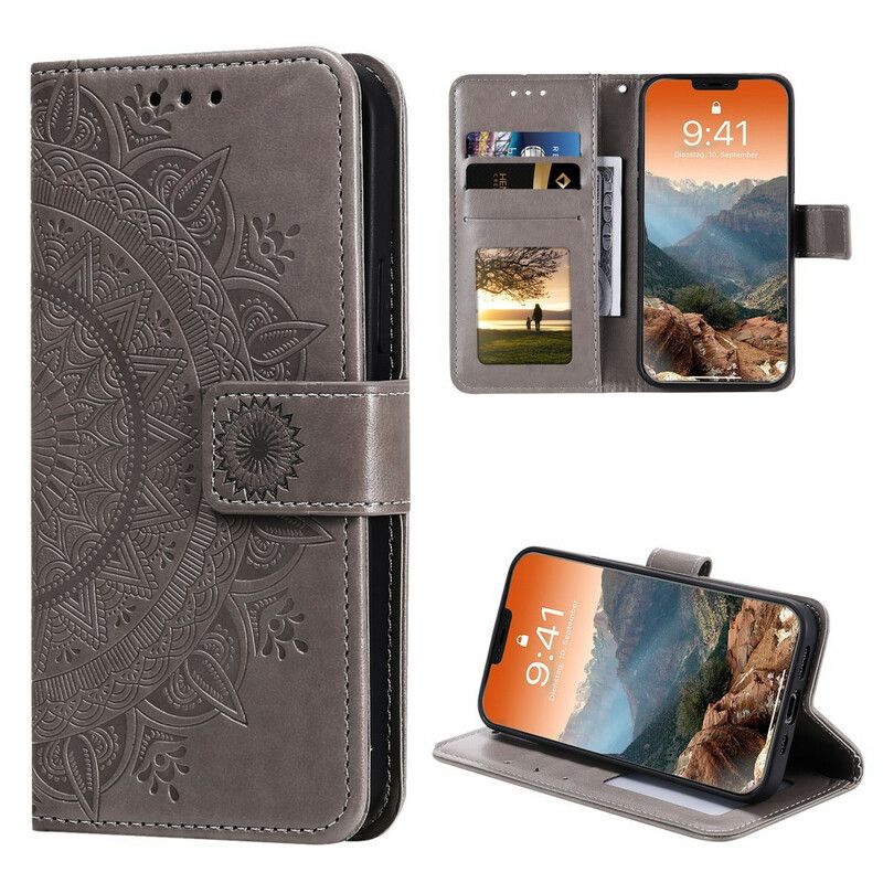 Folio Deksel Til iPhone 12 Pro Max Sol Mandala