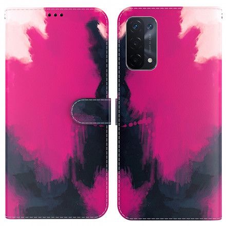 Folio Deksel Til Oppo A54 5G / A74 5G Akvarell