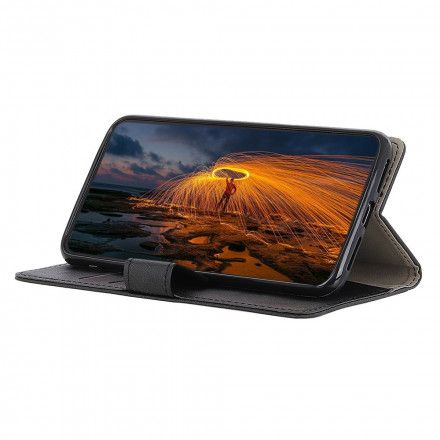 Folio Deksel Til Oppo A54 5G / A74 5G Enkel Skinneffekt