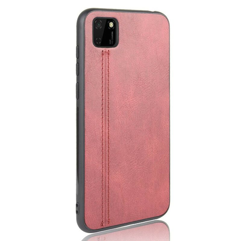 Deksel Til Huawei Y5p Søm I Stilig Skinn
