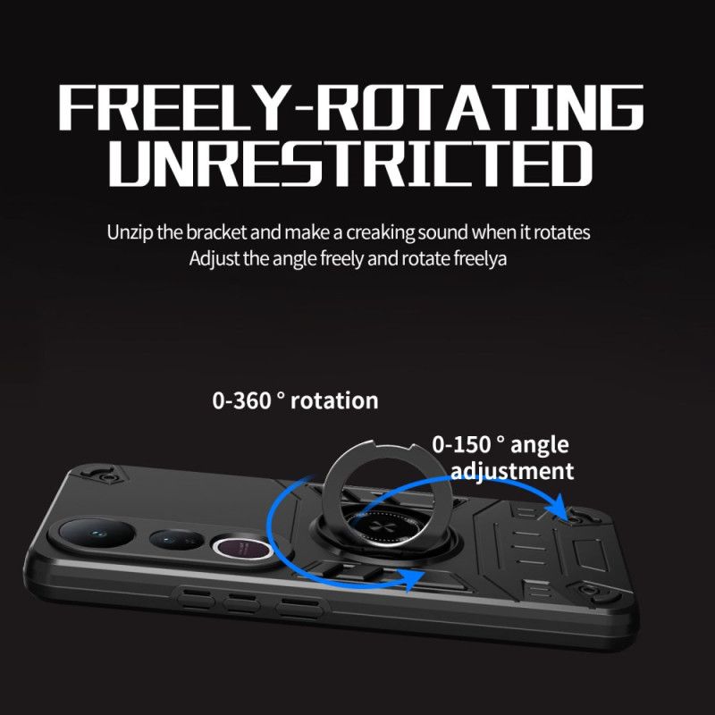 Deksel Til Vivo V50 Lite 5g Roterende Stativ Og Forsterket Beskyttelse