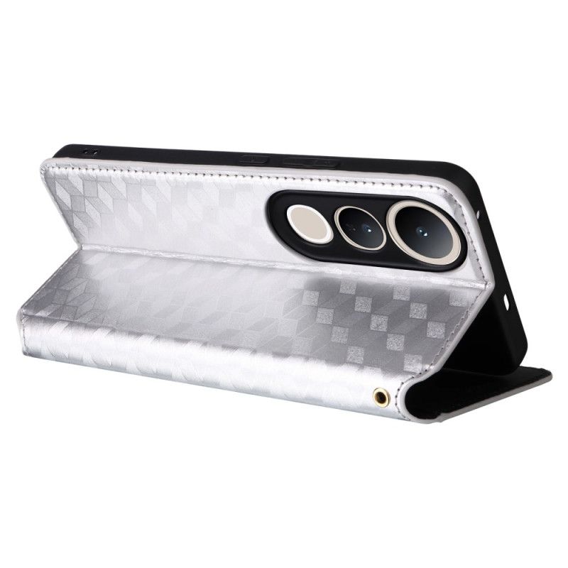 Folio Deksel Til Vivo V50 Lite 5g Diamantmønster