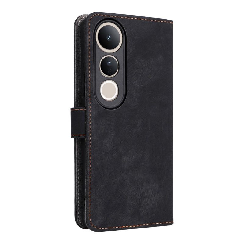 Folio Deksel Vivo V50 Lite 5g Rfid-beskyttelse Med Snor Beskyttelse Deksel