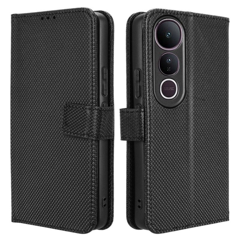 Lærdeksel Folio Deksel Vivo V50 Lite 5g Mobildeksel Diamanttekstur