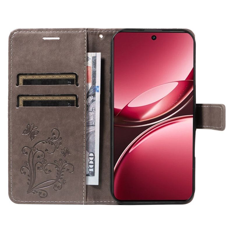 Lærdeksel Folio Deksel Vivo V50 Lite 5g Mobildeksel Kjempesommerfugler