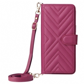 Folio Deksel Oneplus Nord 5 Vattert Med Skulderstropp Beskyttelse Deksel