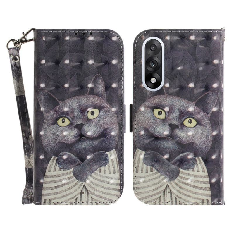 Folio Deksel Til Oneplus Nord 5 Grå Stroppekatt