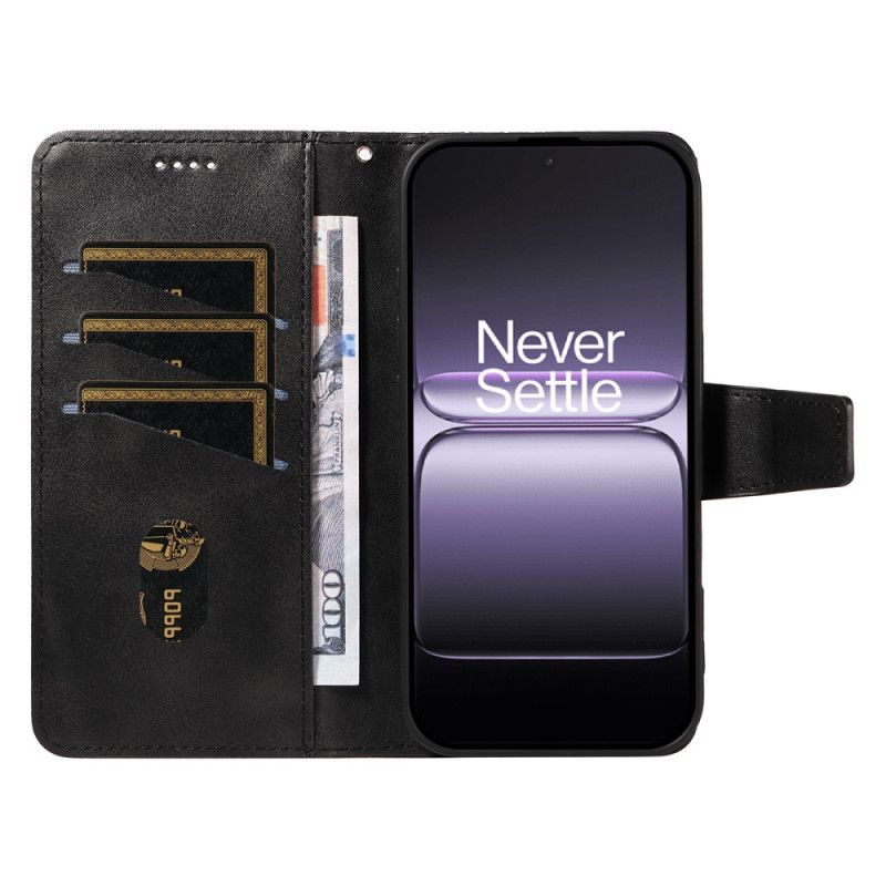 Lærdeksel Folio Deksel Oneplus Nord 5 Mobildeksel Diamantkant