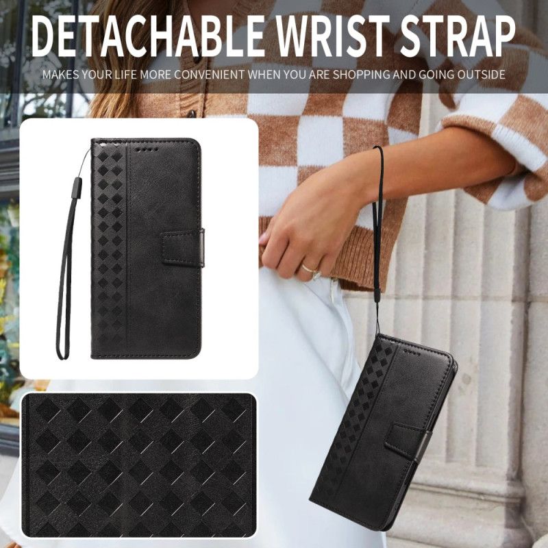 Lærdeksel Folio Deksel Oneplus Nord 5 Mobildeksel Diamantkant