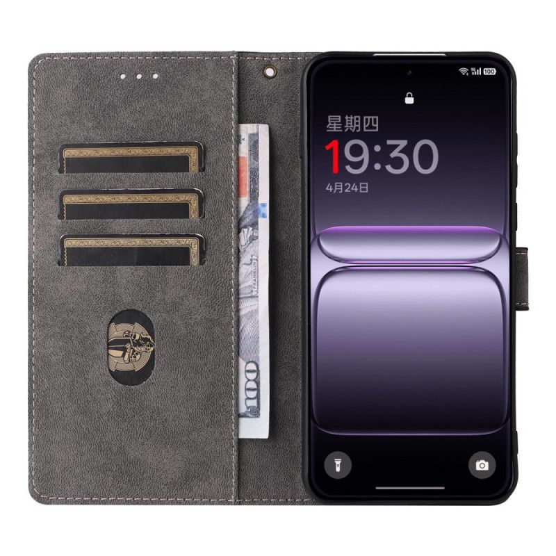 Lærdeksel Folio Deksel Oneplus Nord 5 Mobildeksel Rfid-beskyttelse Med Semsket Skinneffekt