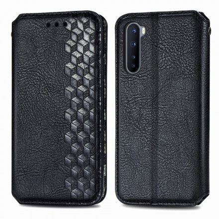 Beskyttelse Deksel Til OnePlus Nord Folio Deksel Diamond Texture Læreffekt
