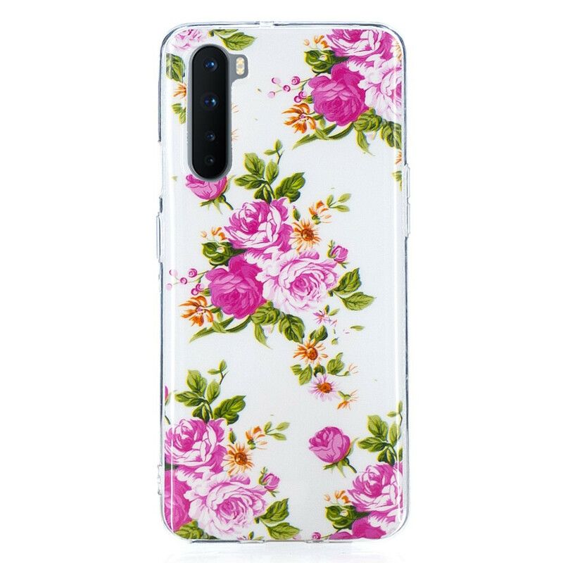 Deksel Til OnePlus Nord Fluorescerende Liberty-blomster