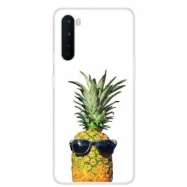 Deksel Til OnePlus Nord Transparent Ananas Med Briller