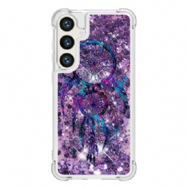 Deksel Samsung Galaxy S24 Plus 5g Drømmefanger Med Flytende Glitter