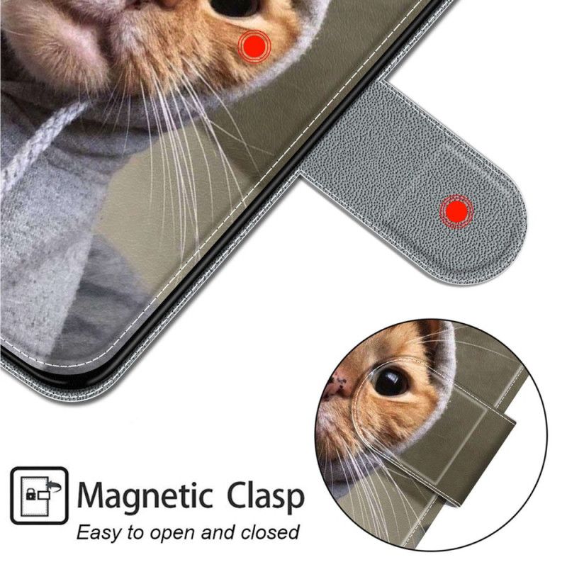 Folio Deksel Samsung Galaxy S24 Plus 5g Yo Cat Med Stropp Beskyttelse Deksel