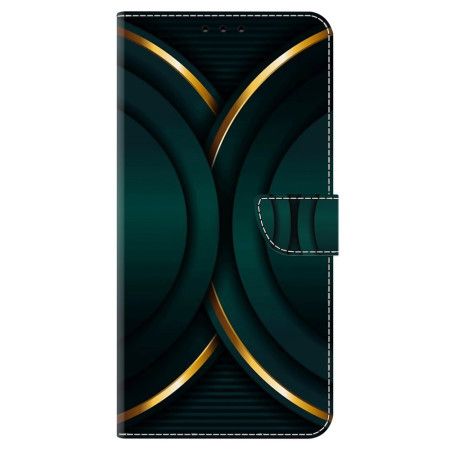 Lærdeksel Folio Deksel Samsung Galaxy S24 Plus 5g Gylden Omriss