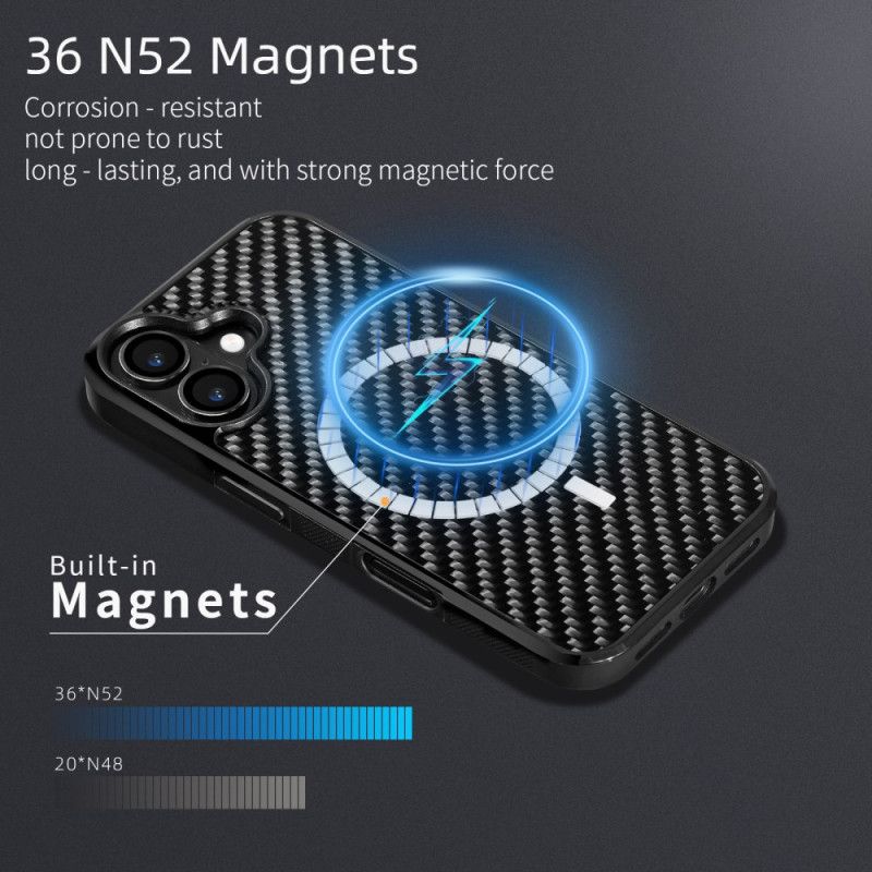 Deksel iPhone 17 Aramidfiber Magsafe Beskyttelse Deksel