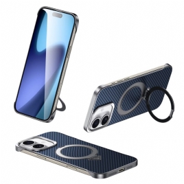 Deksel iPhone 17 Mobildeksel Kompatibel Med Magsafe Skinneffekt Med Stativ