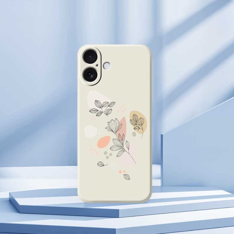 Deksel iPhone 17 Skisserte Blader Beskyttelse Deksel