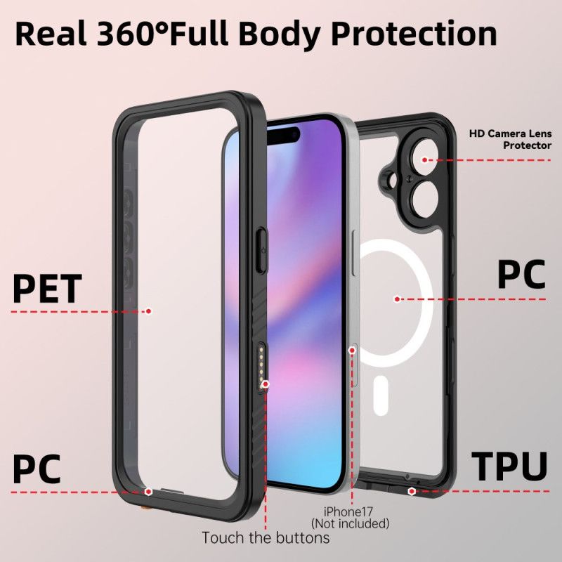 Deksel Til iPhone 17 Kompatibel Med Magsafe Vanntett Fs/fm-serie Redpepper