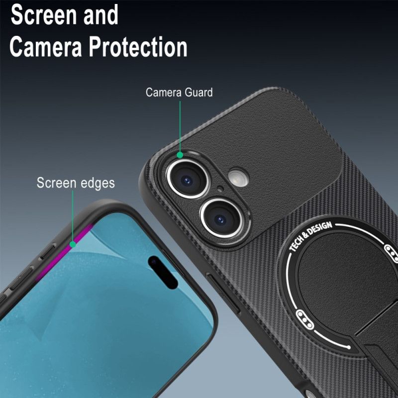 Deksel Til iPhone 17 Ultraslitesterk Med Innebygd Stativ