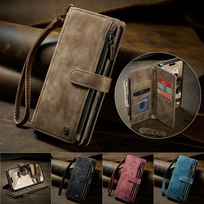 Folio Deksel iPhone 17 Lommebok Med 10 Kortspor Beskyttelse Deksel