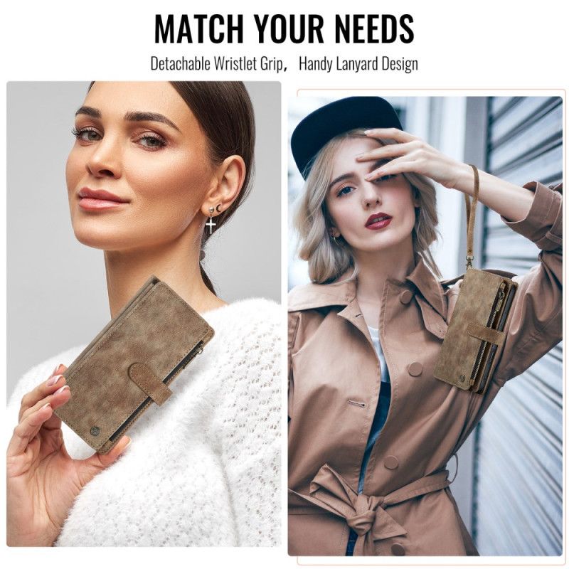 Folio Deksel iPhone 17 Lommebok Med 10 Kortspor Beskyttelse Deksel