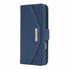 Folio Deksel iPhone 17 Lommebok Med Skulderstropp Og Speil Beskyttelse Deksel