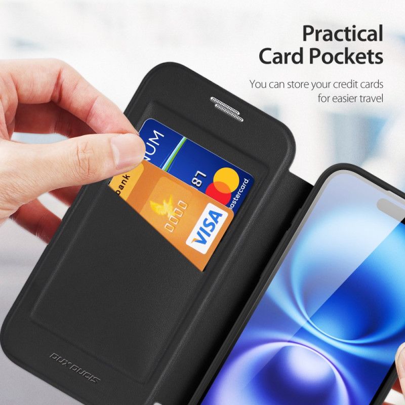 Folio Deksel iPhone 17 Magsafe Skin X Pro-serien Dux Ducis