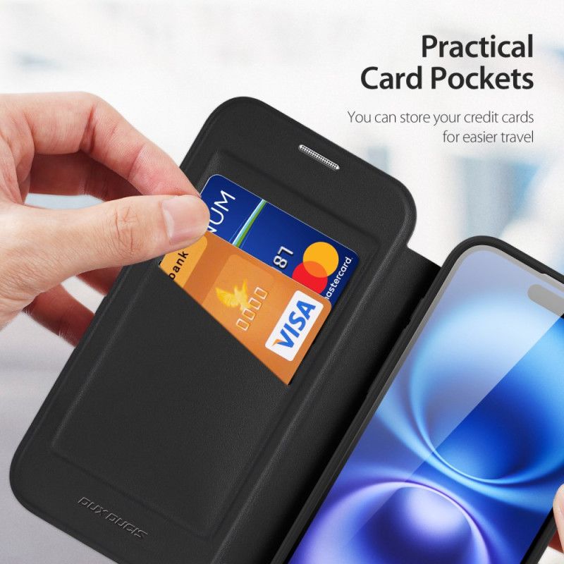 Folio Deksel iPhone 17 Magsafe Skin X Pro-serien Med Dux Ducis-stativ