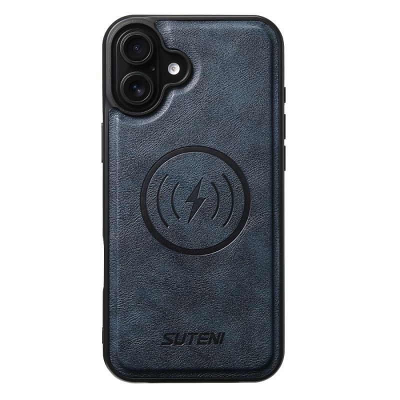 Folio Deksel iPhone 17 Magsafe Tofarget Teksturert Skinn